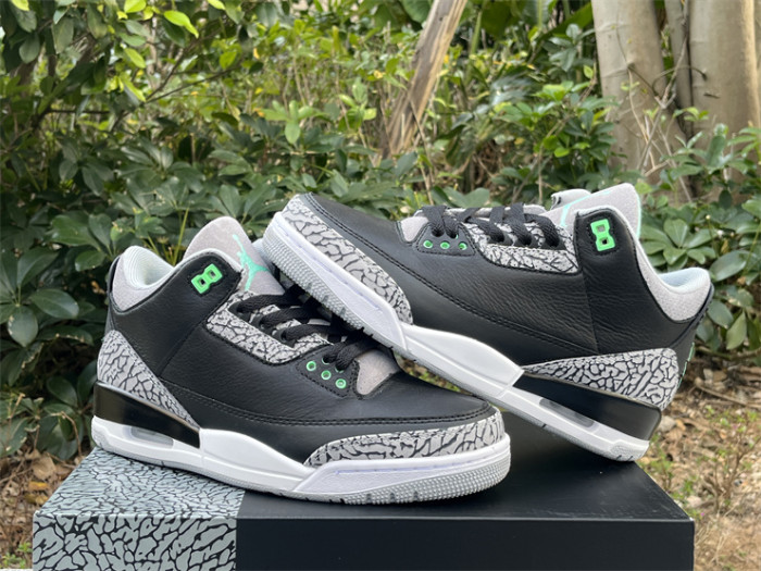 Authentic Air Jordan 3 “Green Glow”