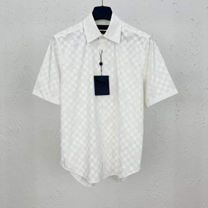 LV Shirt High End Quality-1036