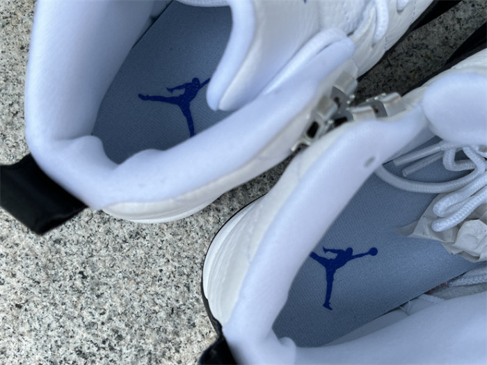 Authentic Air Jordan 12 Black White Blue