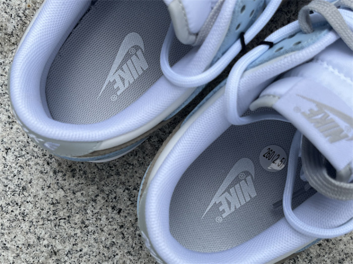 Authentic Nike Dunk Pure Platinum” Custom Blue White Bear