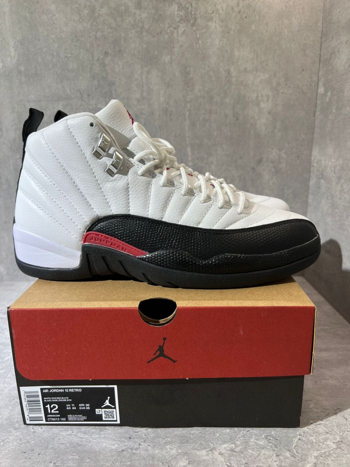 Authentic Air Jordan 12 Retro Taxi Flip