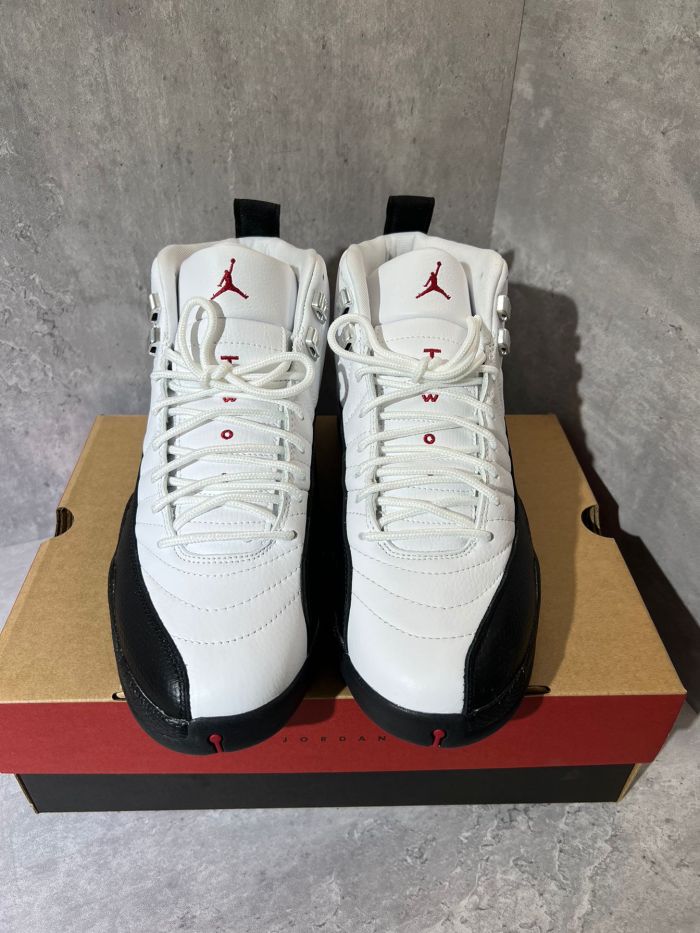 Authentic Air Jordan 12 Retro Taxi Flip