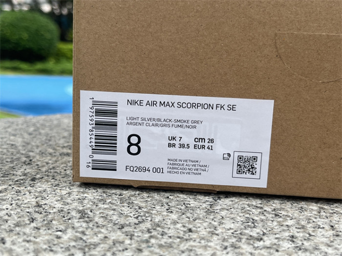 Authetic Nike Air Max Scorpion Light Silver