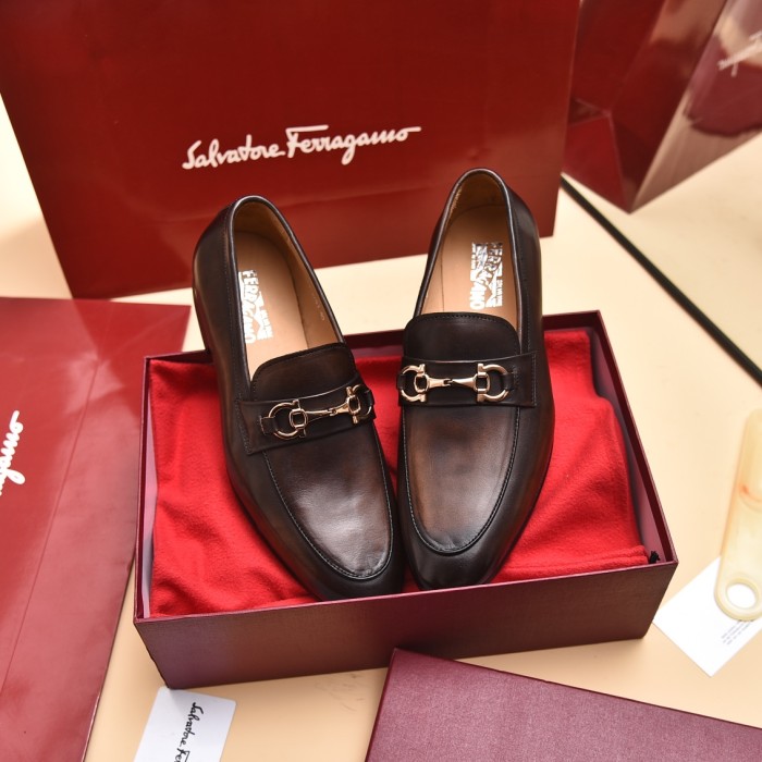 Ferragamo Men shoes 1：1 quality-369