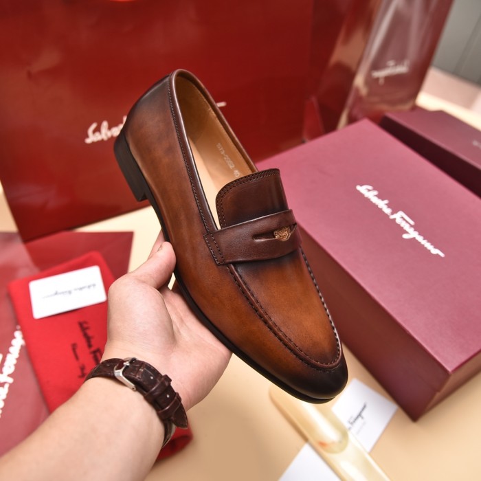 Ferragamo Men shoes 1：1 quality-356