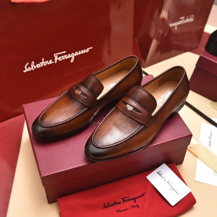 Ferragamo Men shoes 1：1 quality-356