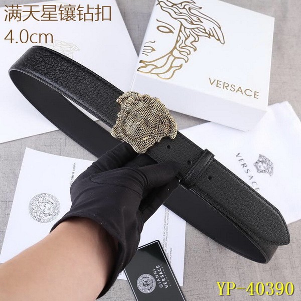 Super Perfect Quality Versace Belts(100% Genuine Leather,Steel Buckle)-103