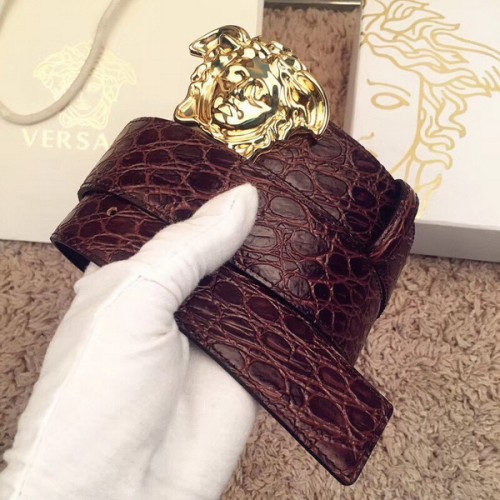 Super Perfect Quality Versace Belts(100% Genuine Leather,Steel Buckle)-134