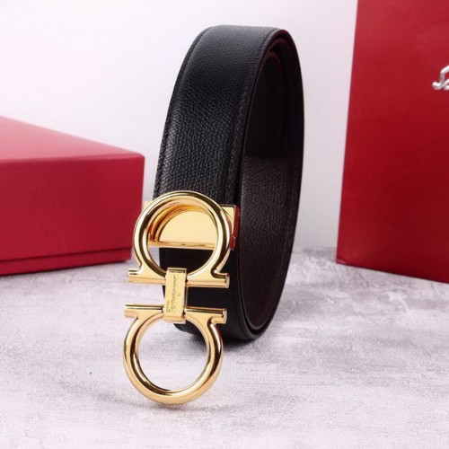 Super Perfect Quality Ferragamo Belts(100% Genuine Leather,steel Buckle)-813