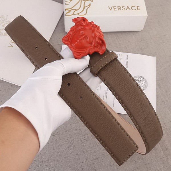 Super Perfect Quality Versace Belts(100% Genuine Leather,Steel Buckle)-213