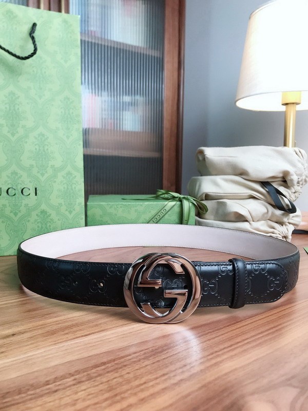 Super Perfect Quality G Belts(100% Genuine Leather,steel Buckle)-4487