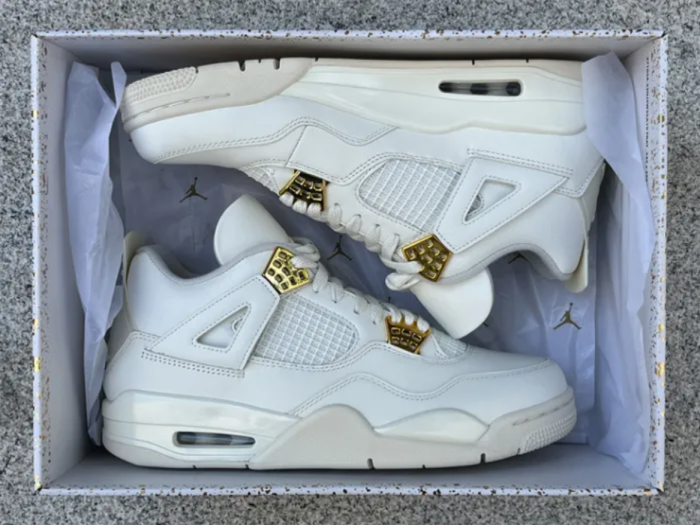 Authentic Air Jordan 4 “Metallic Gold”