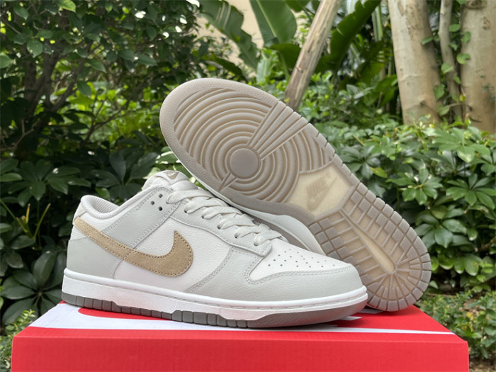 Authentic Nike Dunk Low Phantom Khaki Light Bone Shoes