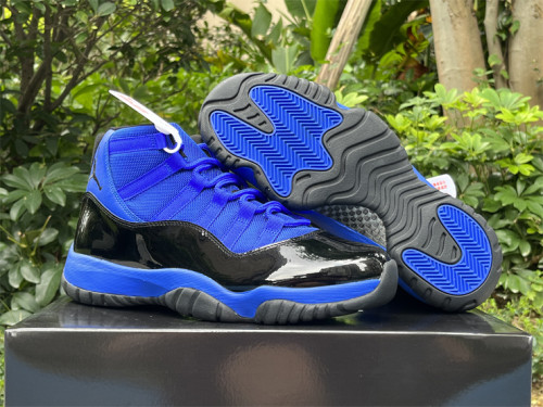Authentic Air Jordan 11 Royal Blue Black