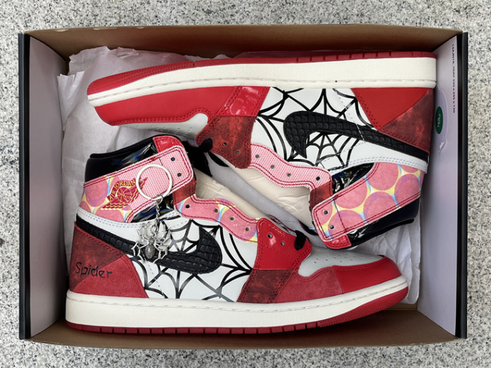 Authentic Air Jordan 1 High OG “Spider-Verse” Custom