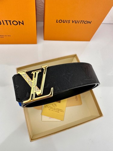 Super Perfect Quality LV Belts(100% Genuine Leather Steel Buckle)-4563