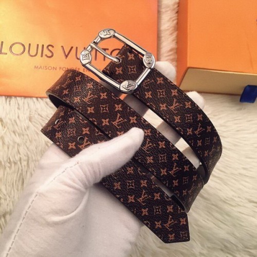 Super Perfect Quality LV Belts(100% Genuine Leather Steel Buckle)-4485