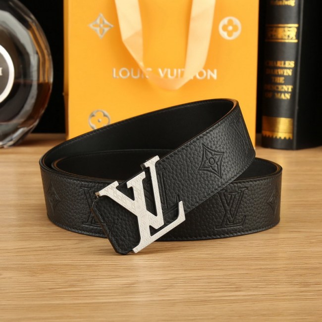 Super Perfect Quality LV Belts(100% Genuine Leather Steel Buckle)-4522