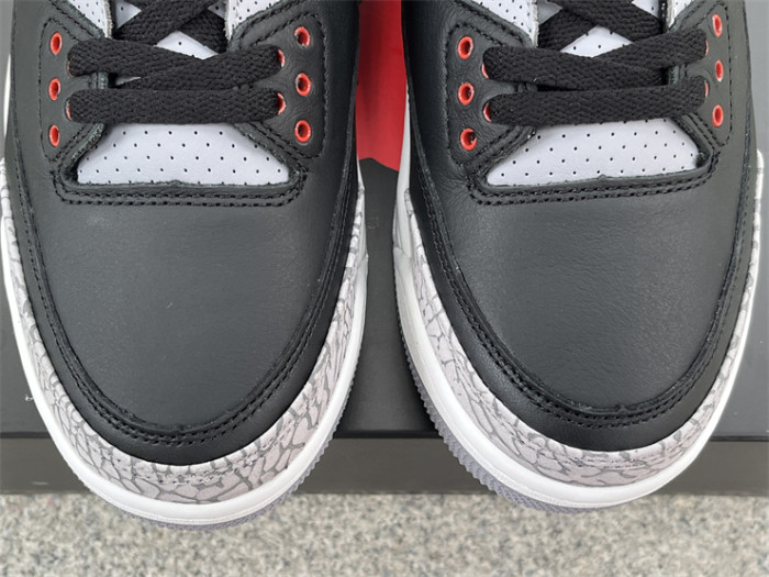 Authentic Air Jordan 3 “Black Cement” 2024
