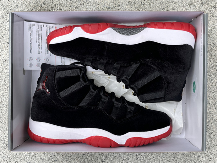 Authentic Air Jordan 11 “Bred Velvet”
