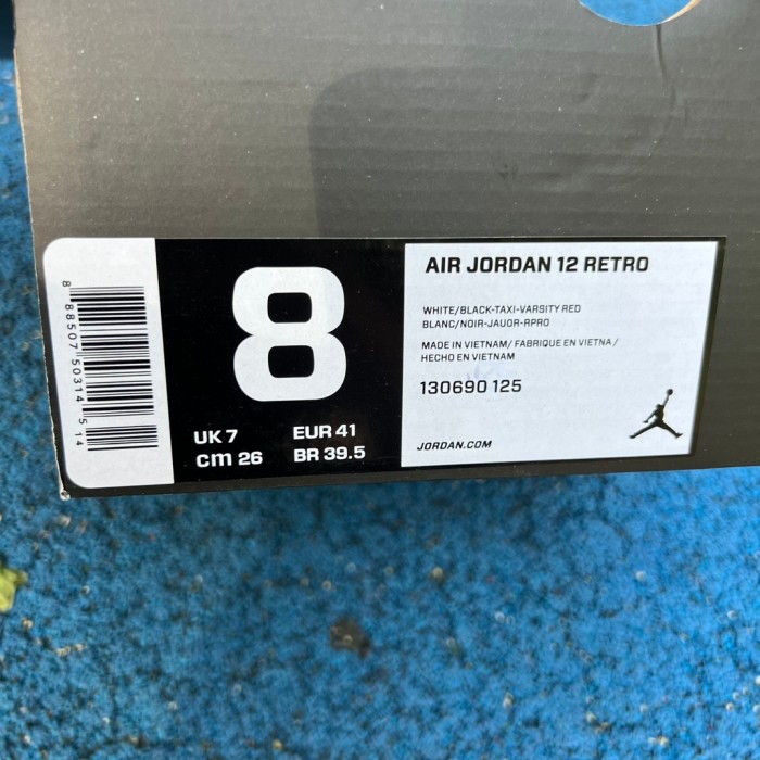 Authentic Air Jordan 12 Taxi