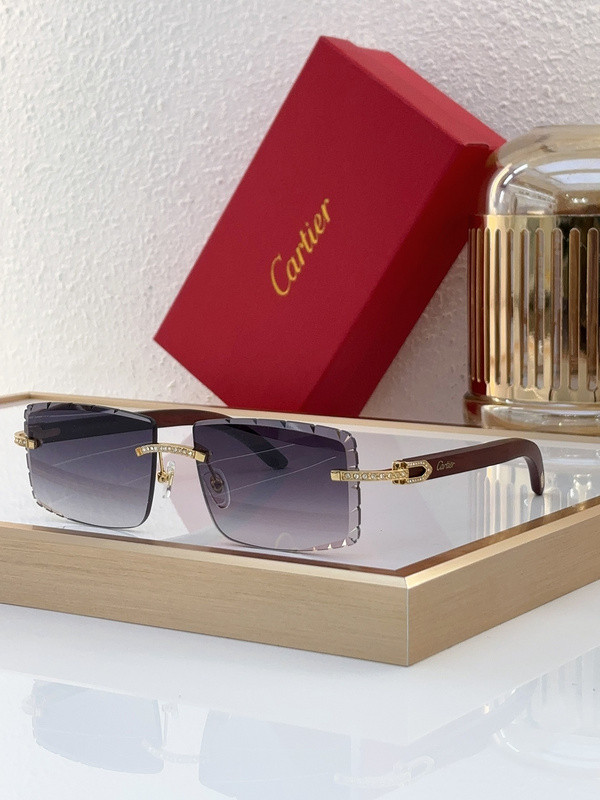Cartier Sunglasses AAAA-6255