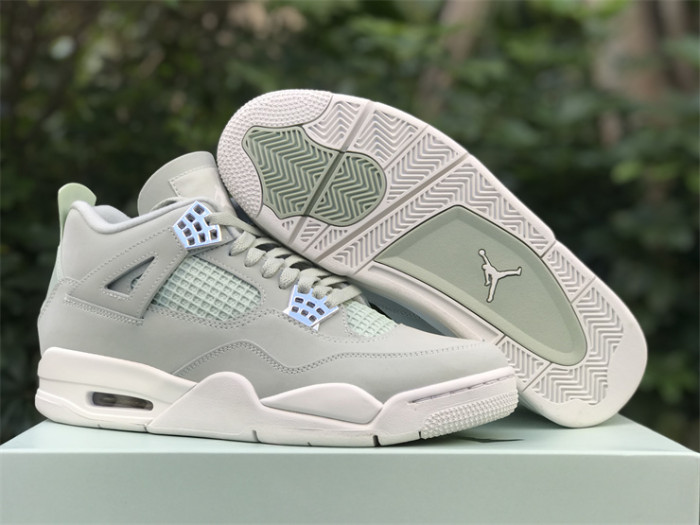 Authentic Air Jordan 4 Seafoam Sail