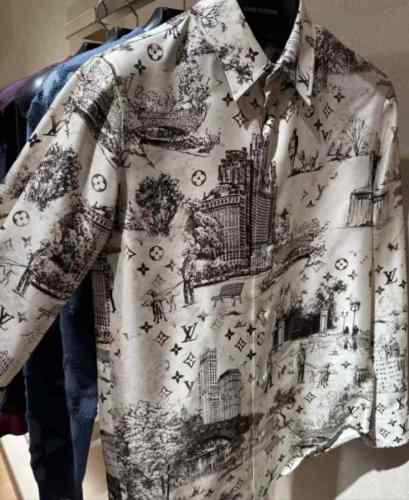 LV Shirt High End Quality-1160