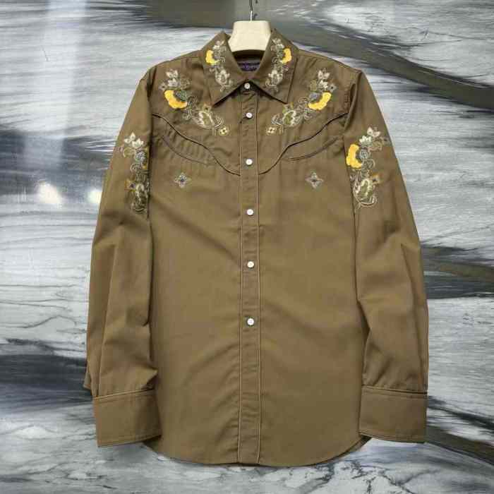 LV Shirt High End Quality-1161