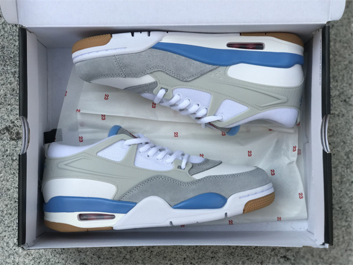 Authentic Air jordan 4 RM “White Neutral Grey”