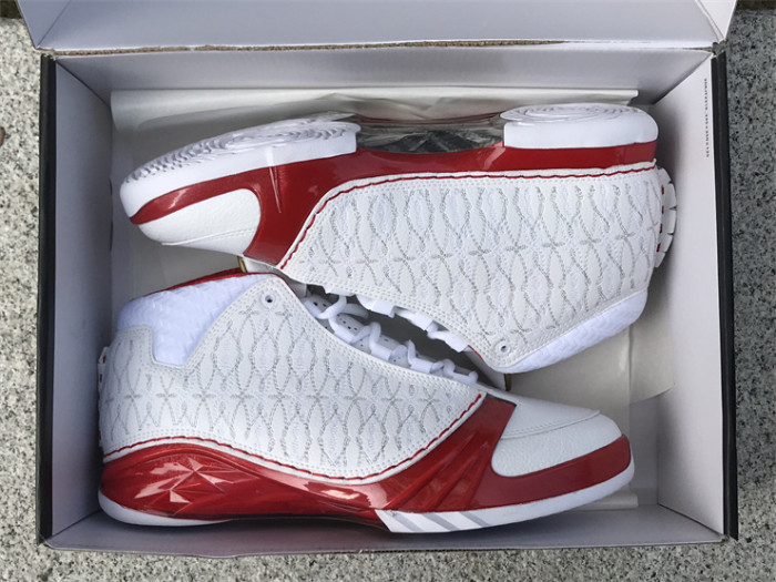 Authentic Air Jordan 23 White Varsity Red