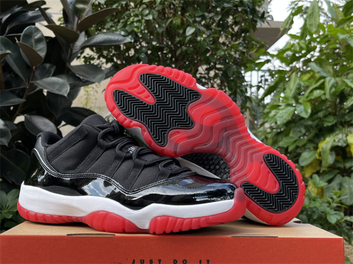 Authentic Air Jordan 11 Low “Bred” 2025