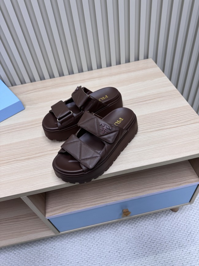 Prada women slippers 1：1 quality-124