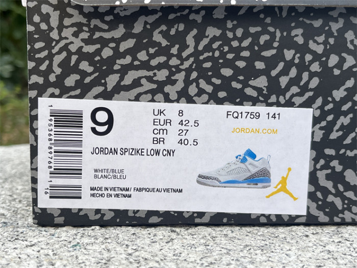 Authentic Jordan Spizike Low UNC