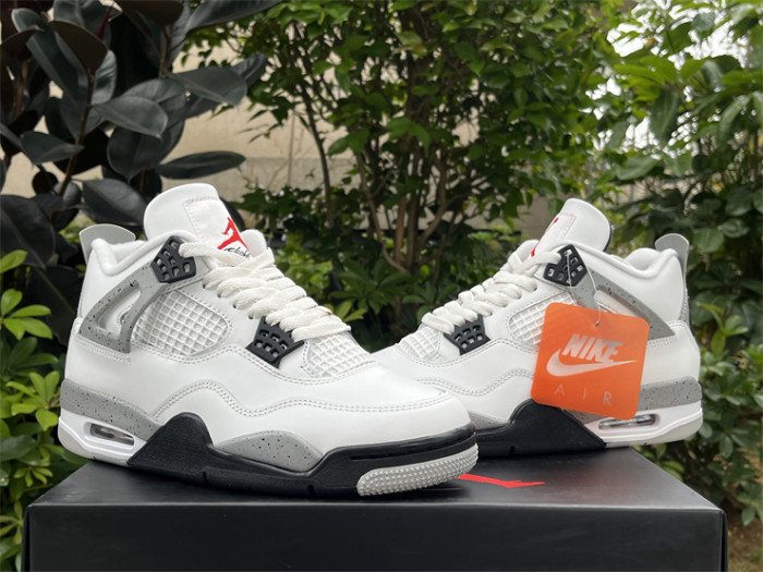 Authentic Air Jordan 4 OG “White Cement” 2025