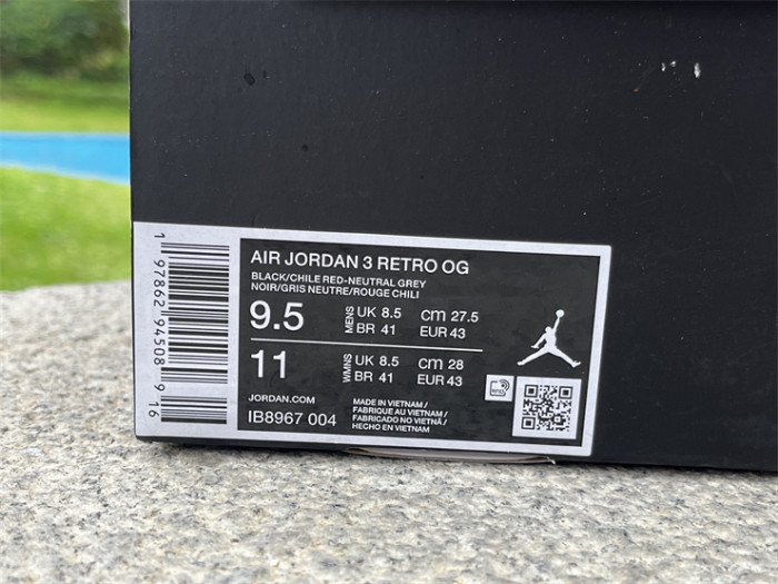 Authentic Air Jordan 3 OG “Rare Air”