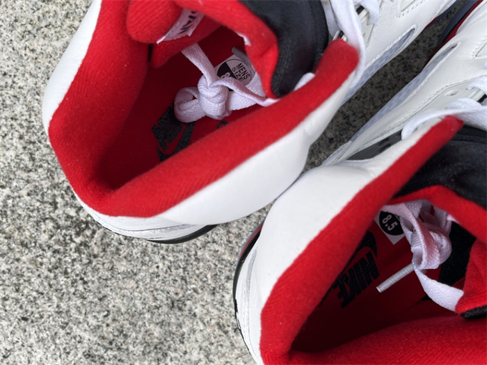 Authentic  Air Jordan 5 Fire Red “Black Tongue”   2025