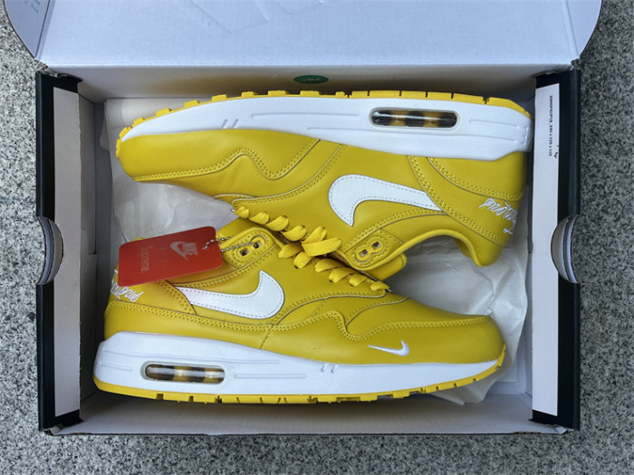 Authentic Supreme x Nike Air Max1'87  Yellow