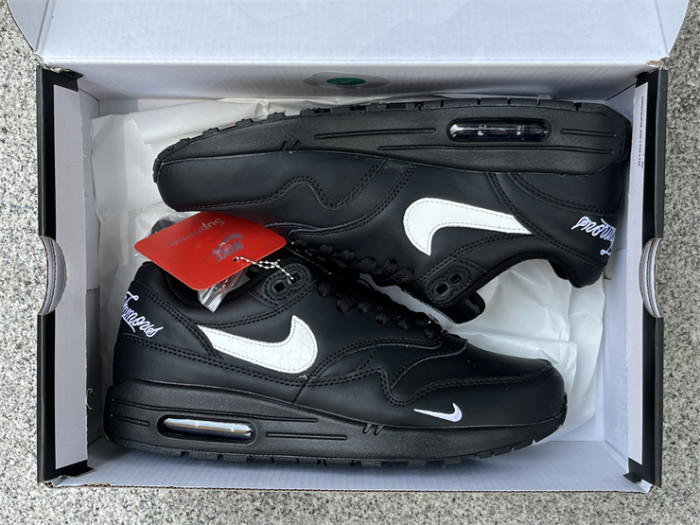 Authentic Supreme x Nike Air Max1'87  Black
