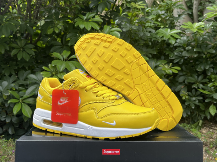 Authentic Supreme x Nike Air Max1'87  Yellow Women