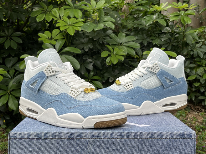 Authentic Air Jordan 4 Denim “Worn Blue”