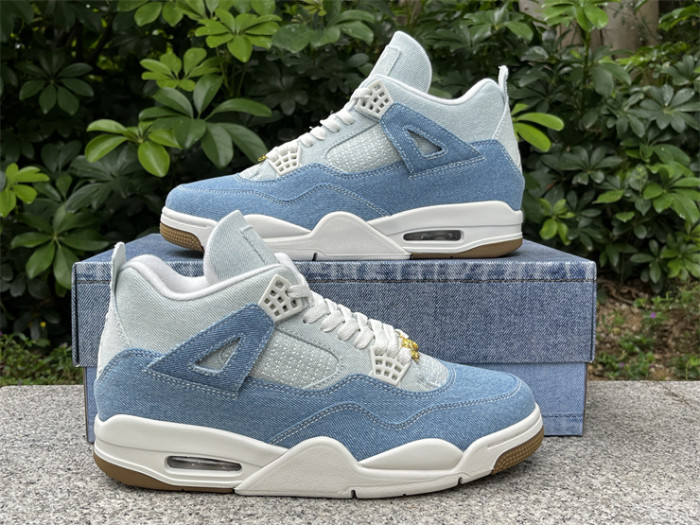 Authentic Air Jordan 4 Denim “Worn Blue”