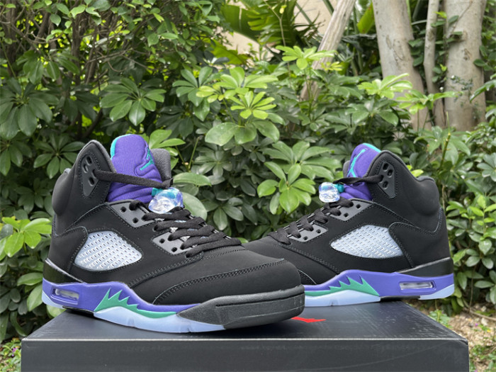 Authentic Air Jordan 5 Retro Black Grape