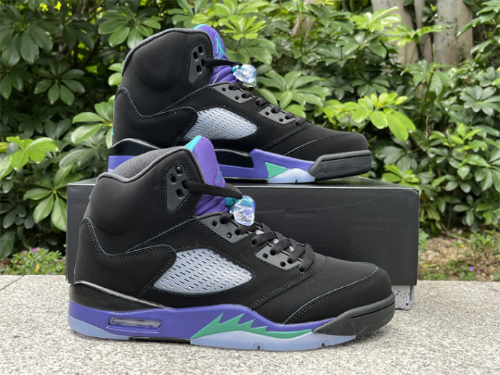 Authentic Air Jordan 5 Retro Black Grape