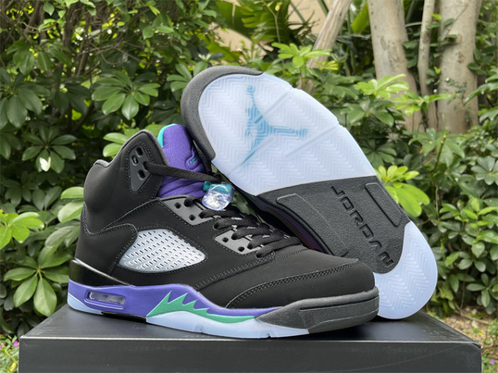 Authentic Air Jordan 5 Retro Black Grape