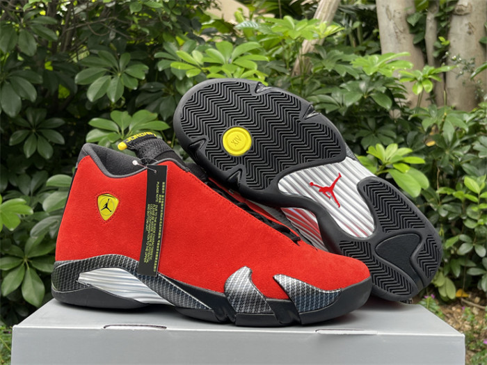 Authentic  Air Jordan 14 “Ferrari”   2025