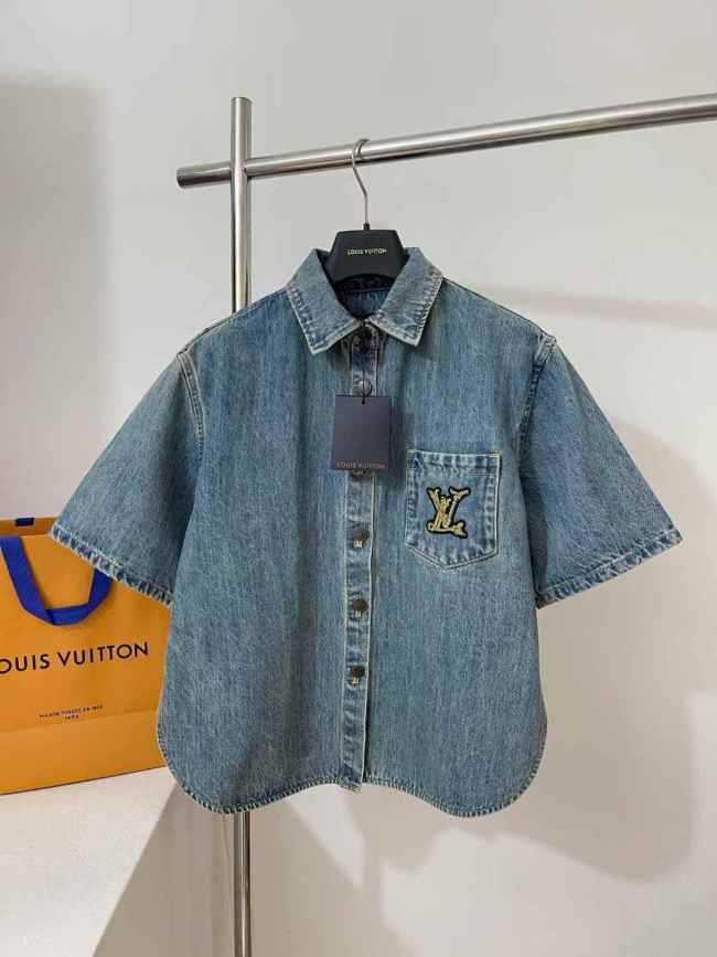 LV Shirt High End Quality-1256