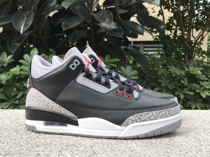 Authentic Air Jordan 3 “Black Cement” 2024 GS