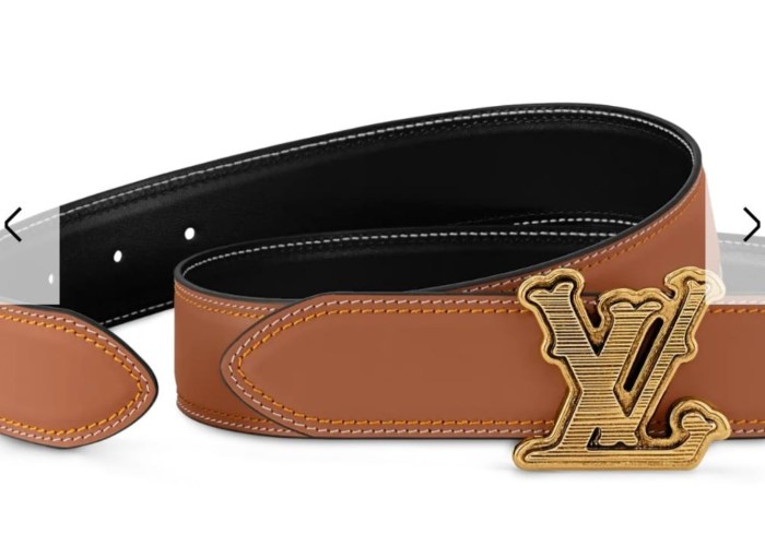 Super Perfect Quality LV Belts(100% Genuine Leather Steel Buckle)-4582