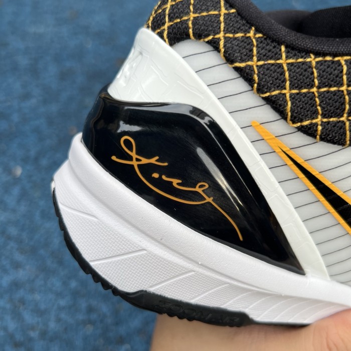 Authentic Nike Kobe 4 Protro White Black Del Sol